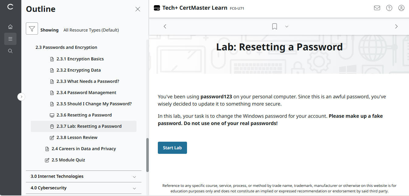 CompTIA Tech+ CertMaster Learn FC0-U71