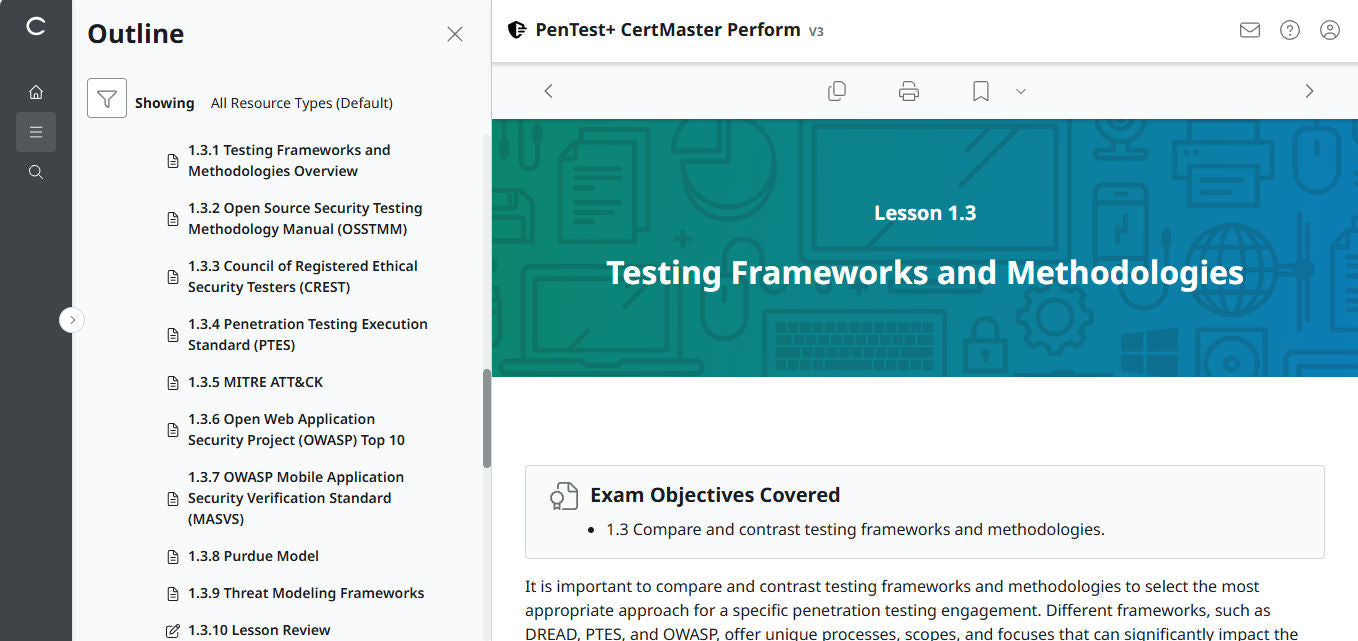 Special Offer ✅ CompTIA PenTest+ CertMaster Perform PT0-003 (V3) (3 Month Access)