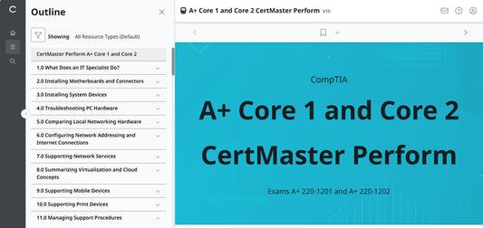 CertMaster Perform for CompTIA A+ Core 1 & 2 (V15) (4 Month Access)
