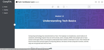 CompTIA Tech+ CertMaster Learn FC0-U71