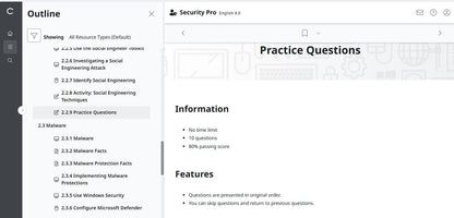 TestOut Security Pro für Security+ (SY0-701) – Einzellizenz