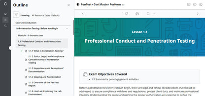 Best Price Guarantee ✅ CompTIA PenTest+ CertMaster Perform  PT0-003 (V3)
