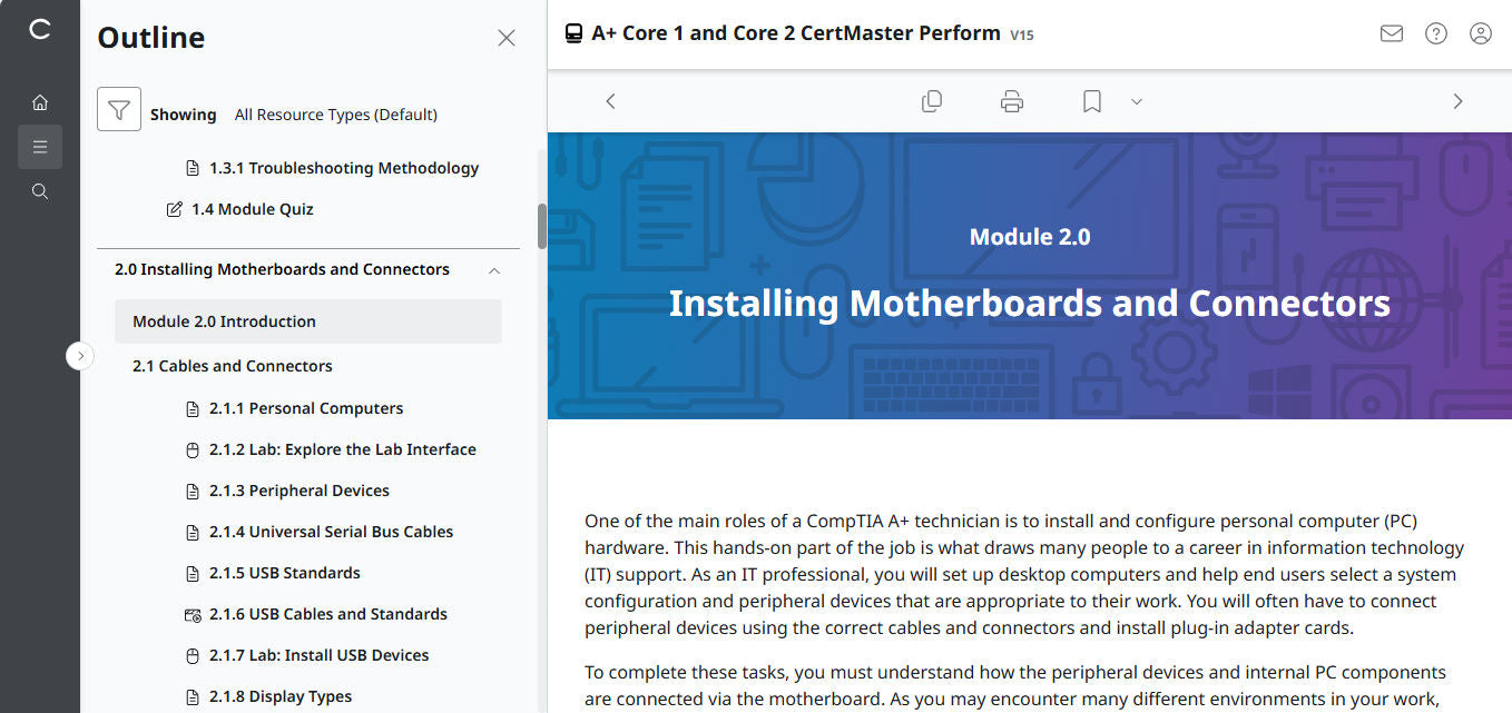 CertMaster Practice für CompTIA A+ Core 1 (220-1101) – (25 % Rabatt)