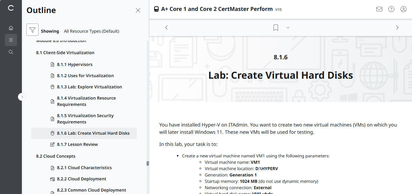 CertMaster Practice für CompTIA A+ Core 1 (220-1101) – (25 % Rabatt)