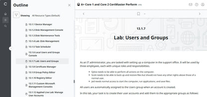 CertMaster Practice für CompTIA A+ Core 1 (220-1101) – (25 % Rabatt)