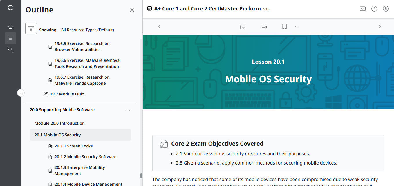 CertMaster Practice für CompTIA A+ Core 1 (220-1101) – (25 % Rabatt)