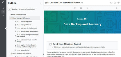 CertMaster Practice für CompTIA A+ Core 1 (220-1101) – (25 % Rabatt)