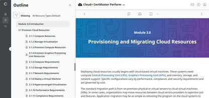 CertMaster Perform for CompTIA Cloud+  (CV0-004) (3 Months Access)