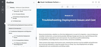 CertMaster Perform for CompTIA Cloud+  (CV0-004) (3 Months Access)