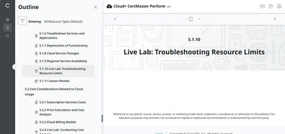 CertMaster Perform for CompTIA Cloud+  (CV0-004) (3 Months Access)