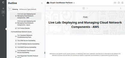CertMaster Perform for CompTIA Cloud+  (CV0-004) (3 Months Access)
