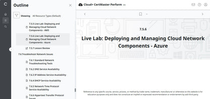CertMaster Perform for CompTIA Cloud+  (CV0-004) (3 Months Access)
