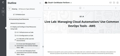 CertMaster Perform for CompTIA Cloud+  (CV0-004) (3 Months Access)
