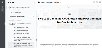 CertMaster Perform for CompTIA Cloud+  (CV0-004) (3 Months Access)
