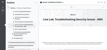 CertMaster Perform for CompTIA Cloud+  (CV0-004) (3 Months Access)