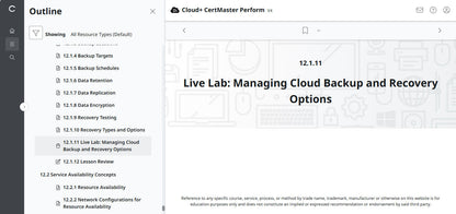 CertMaster Perform for CompTIA Cloud+  (CV0-004) (3 Months Access)